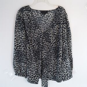 NINETY 1X Plus Womens Tunic Long Sleeve Blouse